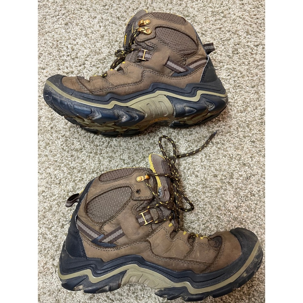 Keen Durand Mid Waterproof Hiking Boots Brown Leather Womens 8